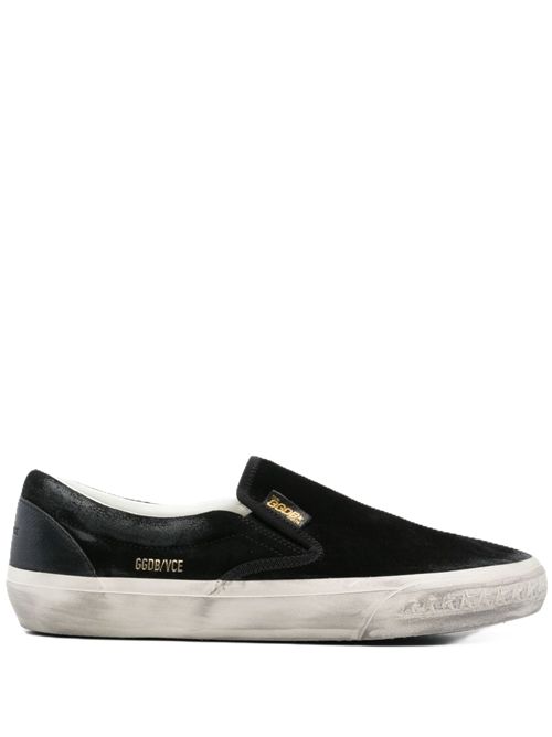 Penstar VCE Golden Goose in suede nero con talloncino in pelle nera Golden Goose | GMF00306F00694990100